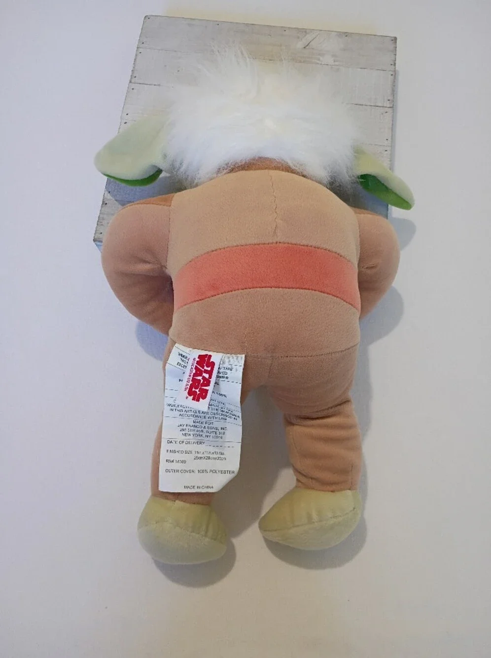 Star Wars 18 Inch Yoda plush features a removable tan robe Green, Brown, Tan